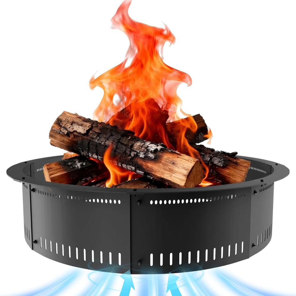Outdoor Camping Fire - 48-Inch Outdoor Fire Pit Liner with
