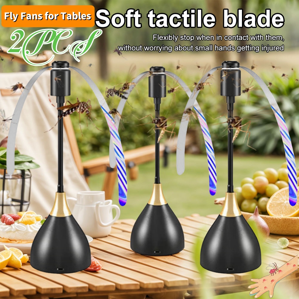 Outdoor Camping Table - 1/2PCS Fly Repeller Table Fan Insect