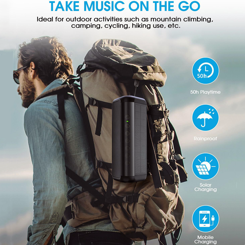 Outdoor Camping Videos - HiFi Portable Solar Powered Bluetooth Speaker