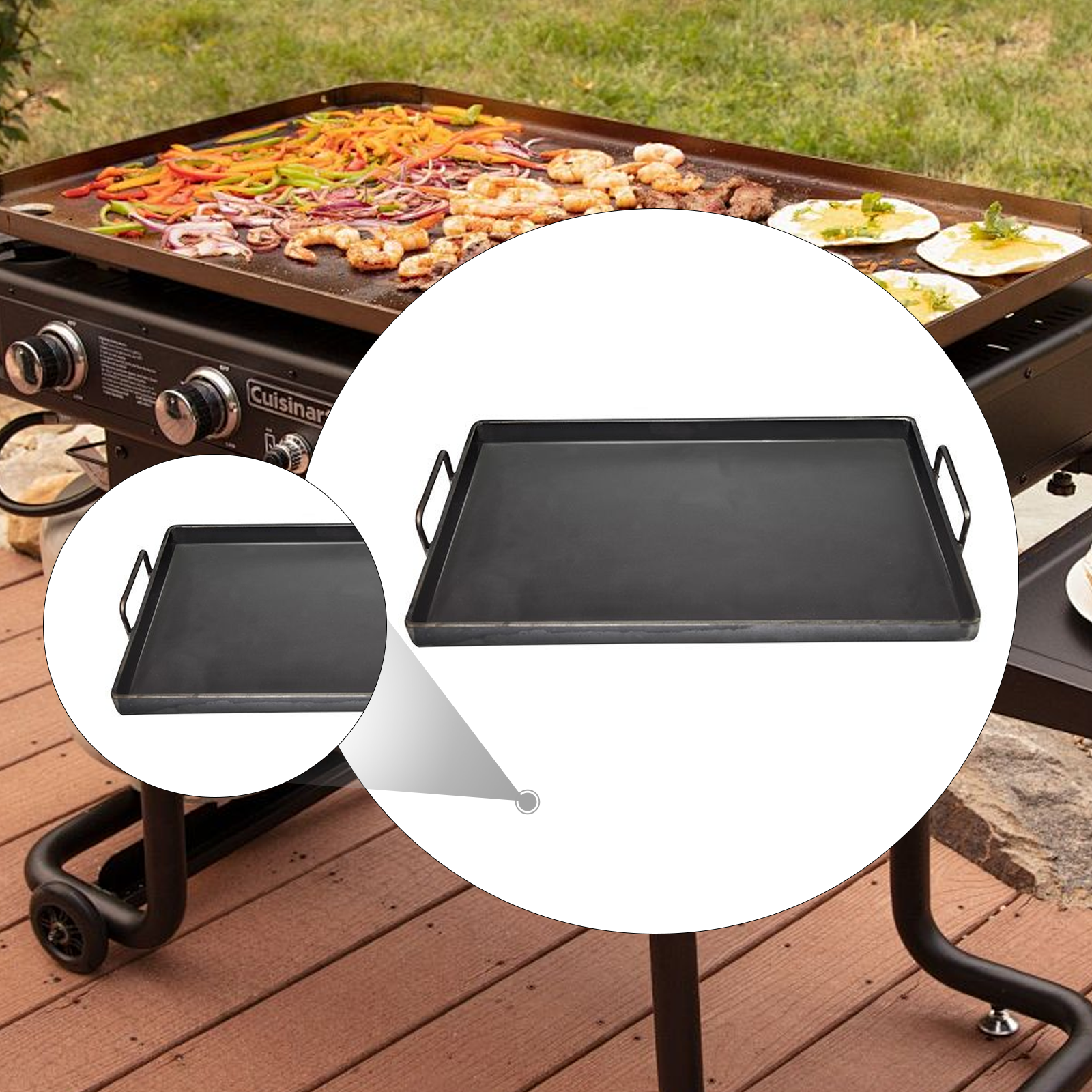 Outdoor Camping Griddle - Portable Camping Griddle Plate Nonstick Cast