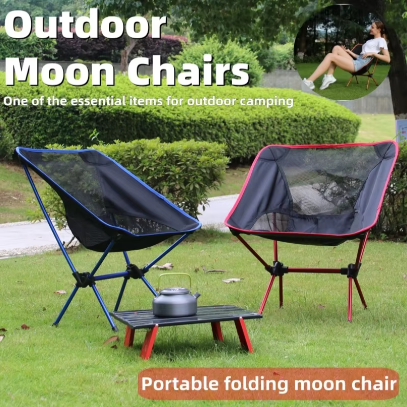 Outdoor Camping Folding Chairs - Portable outdoor folding chair, ultra-light camping
