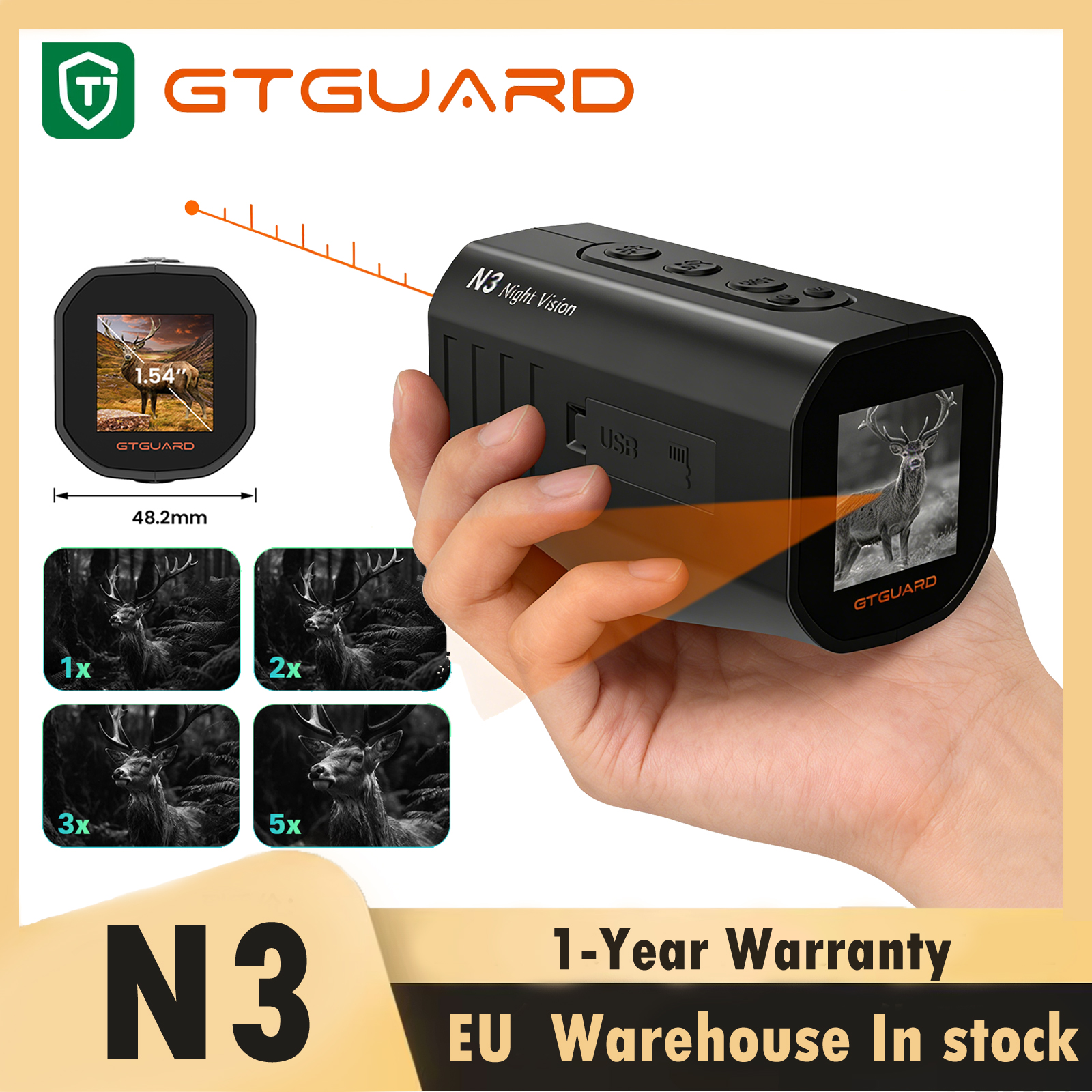 Outdoor Camping Videos - GTGUARD N3 Single-Tube Night Vision Device