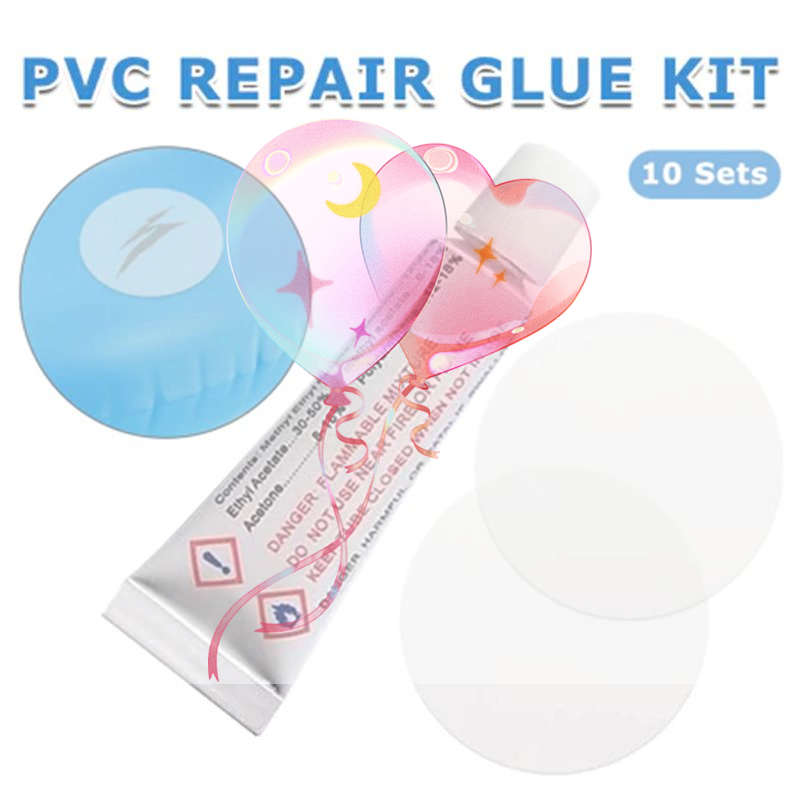 Inflatable Mattress - 10 Set Inflatable Repair Kit PVC
