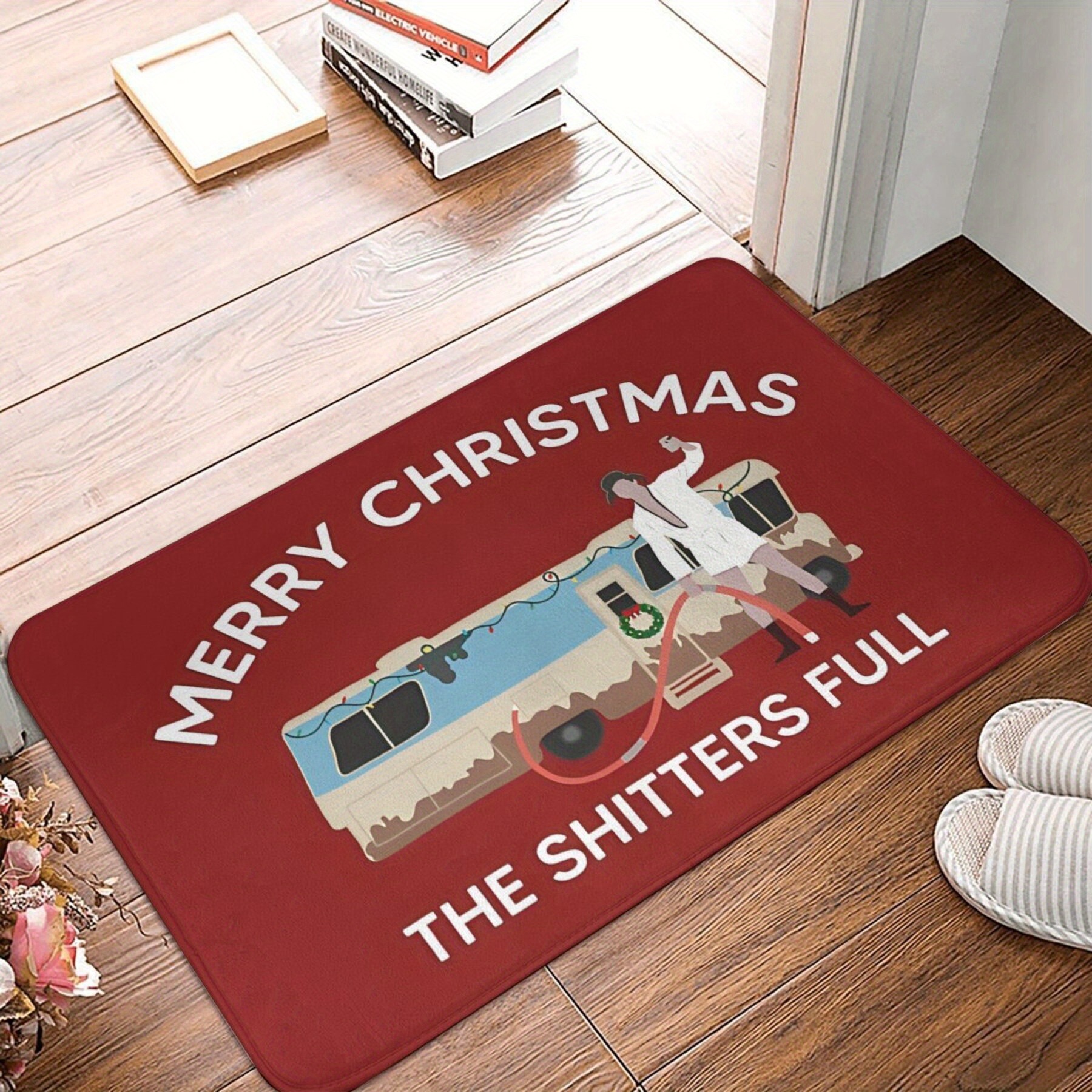 Outdoor Camping Kitchen With Sink - 1PC MERRY CHRISTMAS Pattern Kitchen Rugs