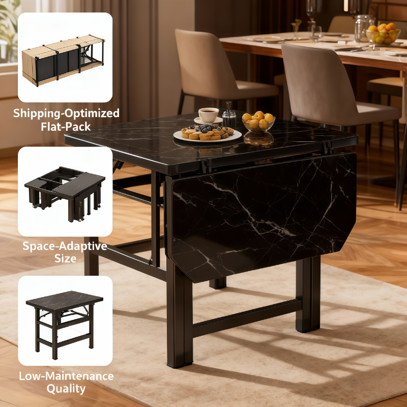 Outdoor Camping Rentals - Portable Folding Dining Table Square Foldable
