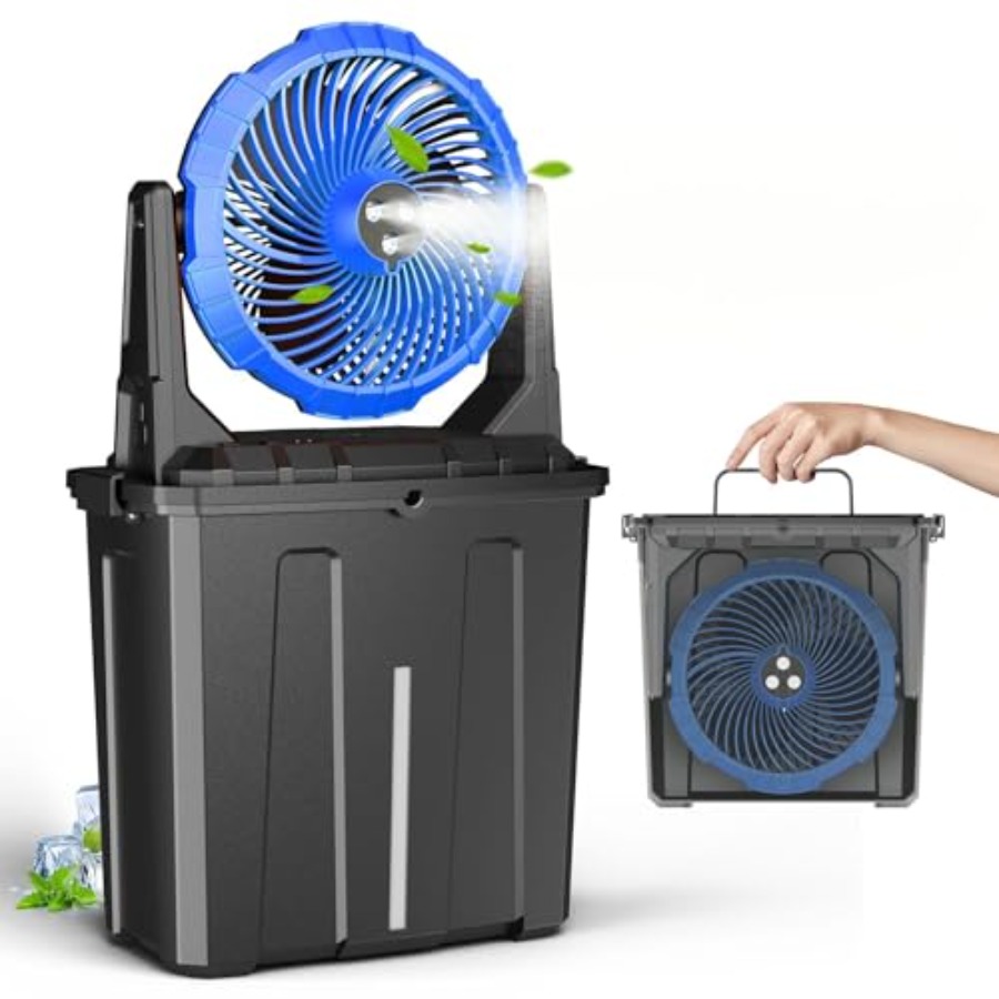 Outdoor Camping Misting Fan - 9L 10 Portable Misting Fan for
