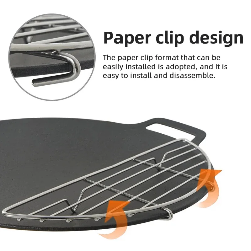 1Pcs BBQ Stainless Steel High  - مراجعة Outdoor Camping Griddle وسعره