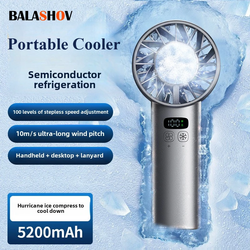 Ice compress high-speed coolin - مراجعة Outdoor Camping Misting Fan وسعره