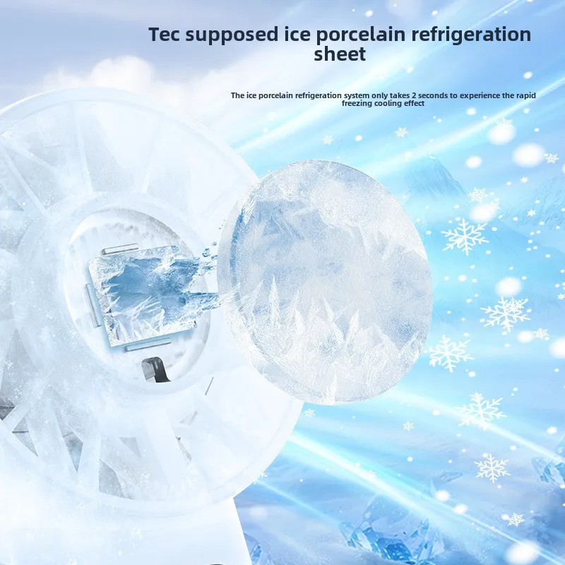Ice compress high-speed coolin - مراجعة Outdoor Camping Misting Fan وسعره