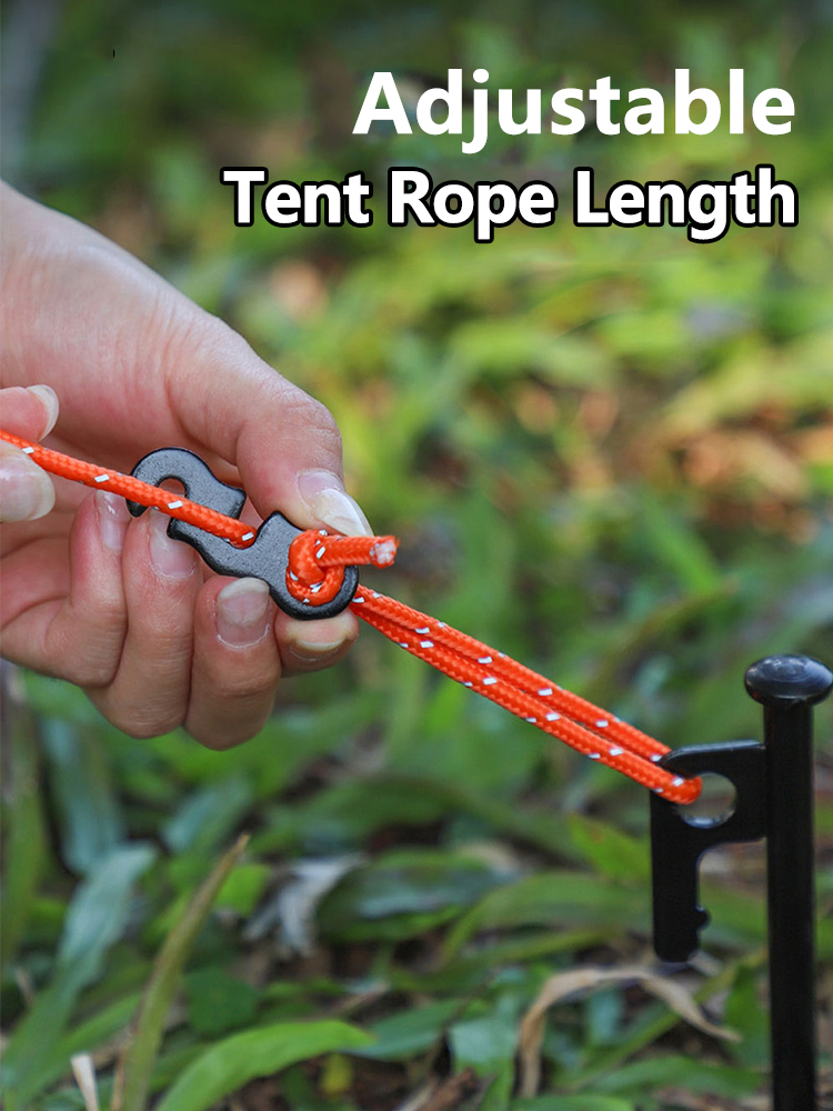 5/10pcs Adjustable Tent Rope B - مراجعة Outdoor Camping Extension Cord وسعره
