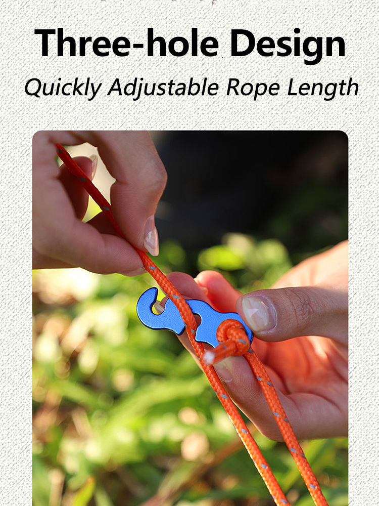 5/10pcs Adjustable Tent Rope B - مراجعة Outdoor Camping Extension Cord وسعره