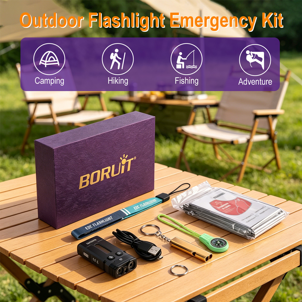 BORUiT EV20 EDC Flashlight 110 - مراجعة Outdoor Camping Glamping Share وسعره