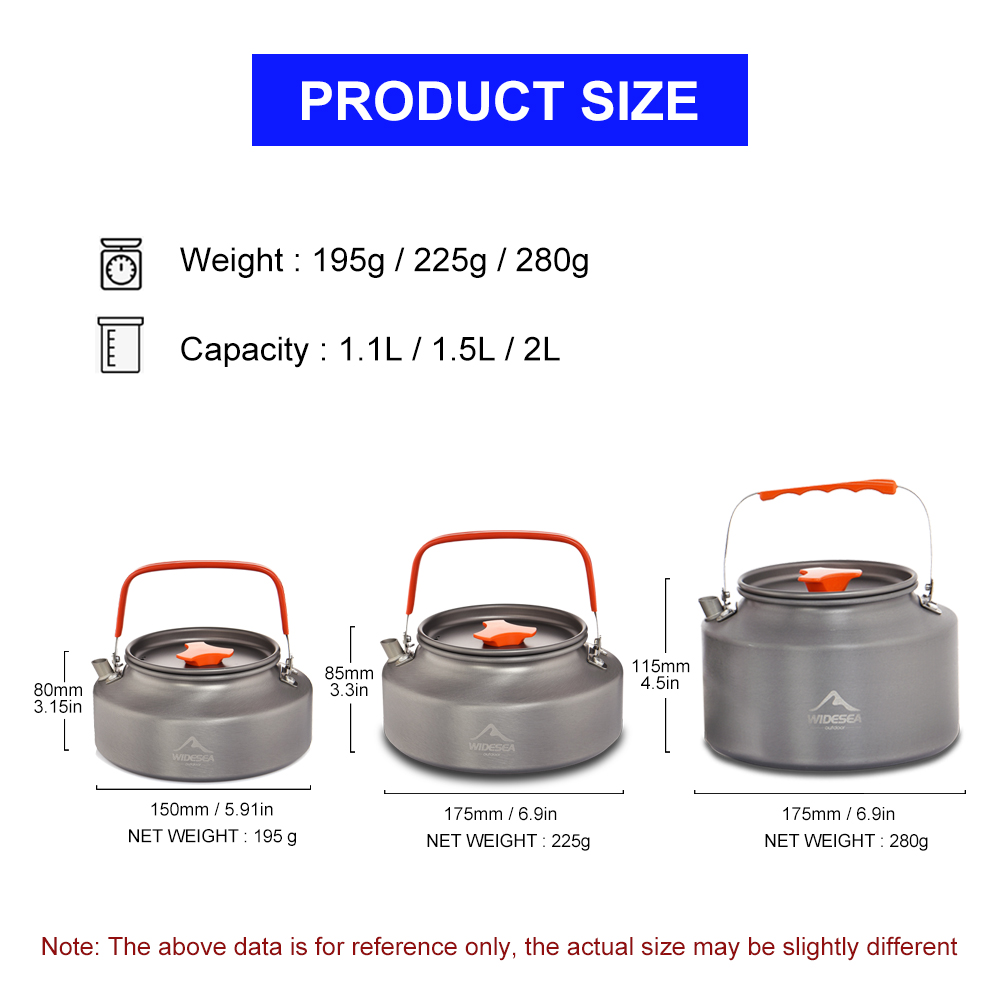 Widesea 1.1L 2L1.5L Camping Wa - مراجعة Outdoor Camping World وسعره
