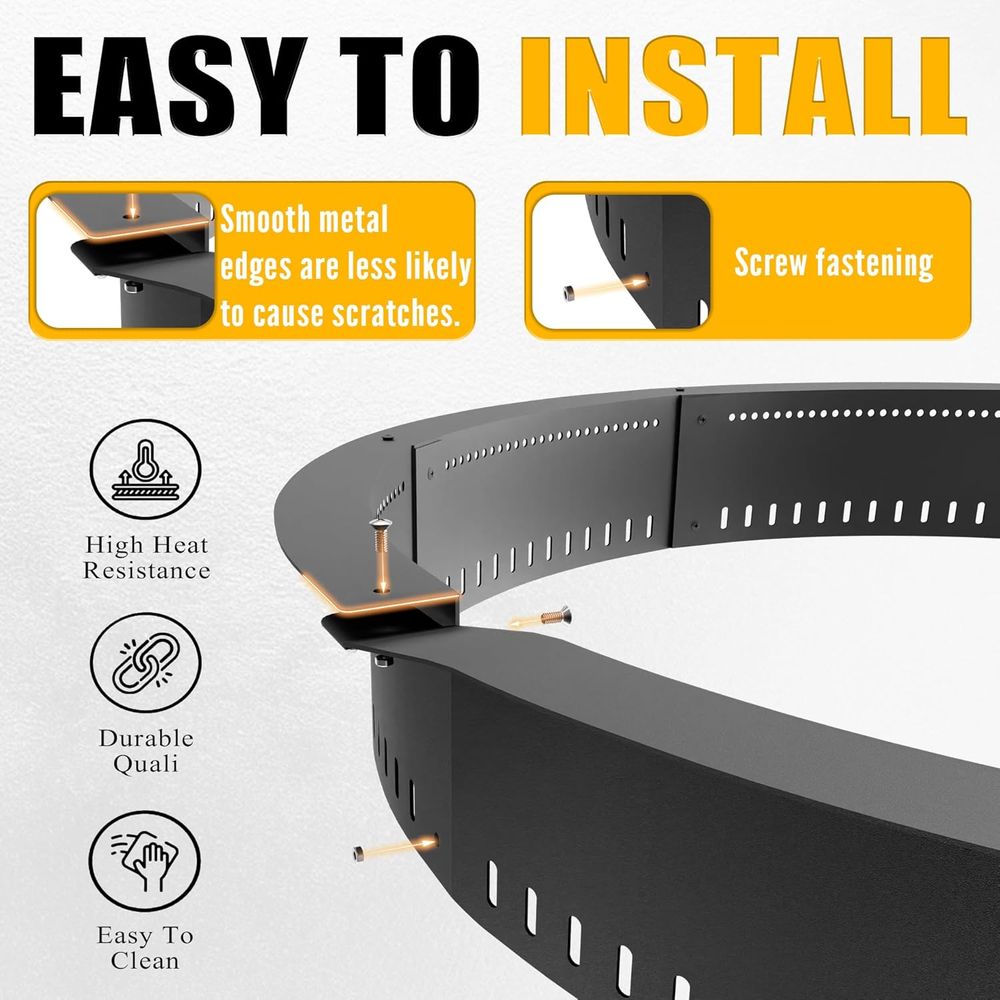 48-Inch Outdoor Fire Pit Liner - مراجعة Outdoor Camping Fire وسعره