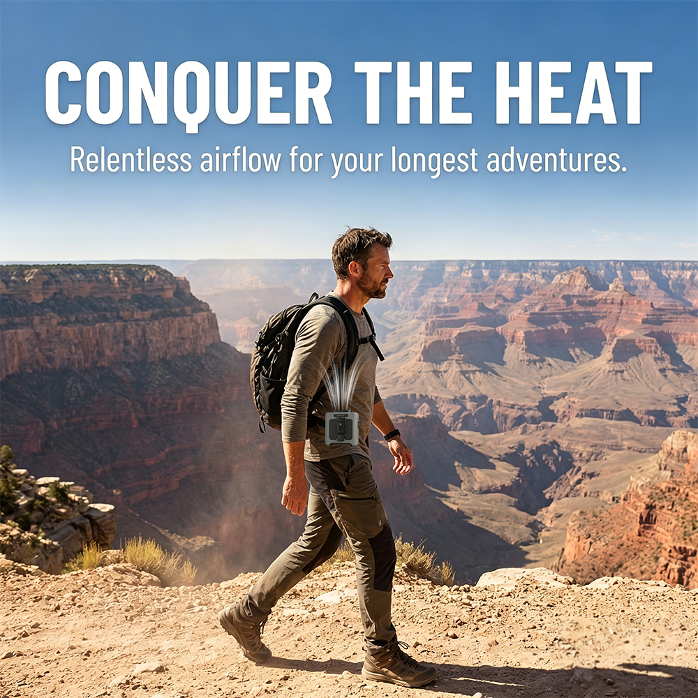 Portable Waist Fan Mini Hangin - مراجعة Outdoor Camping Misting Fan وسعره