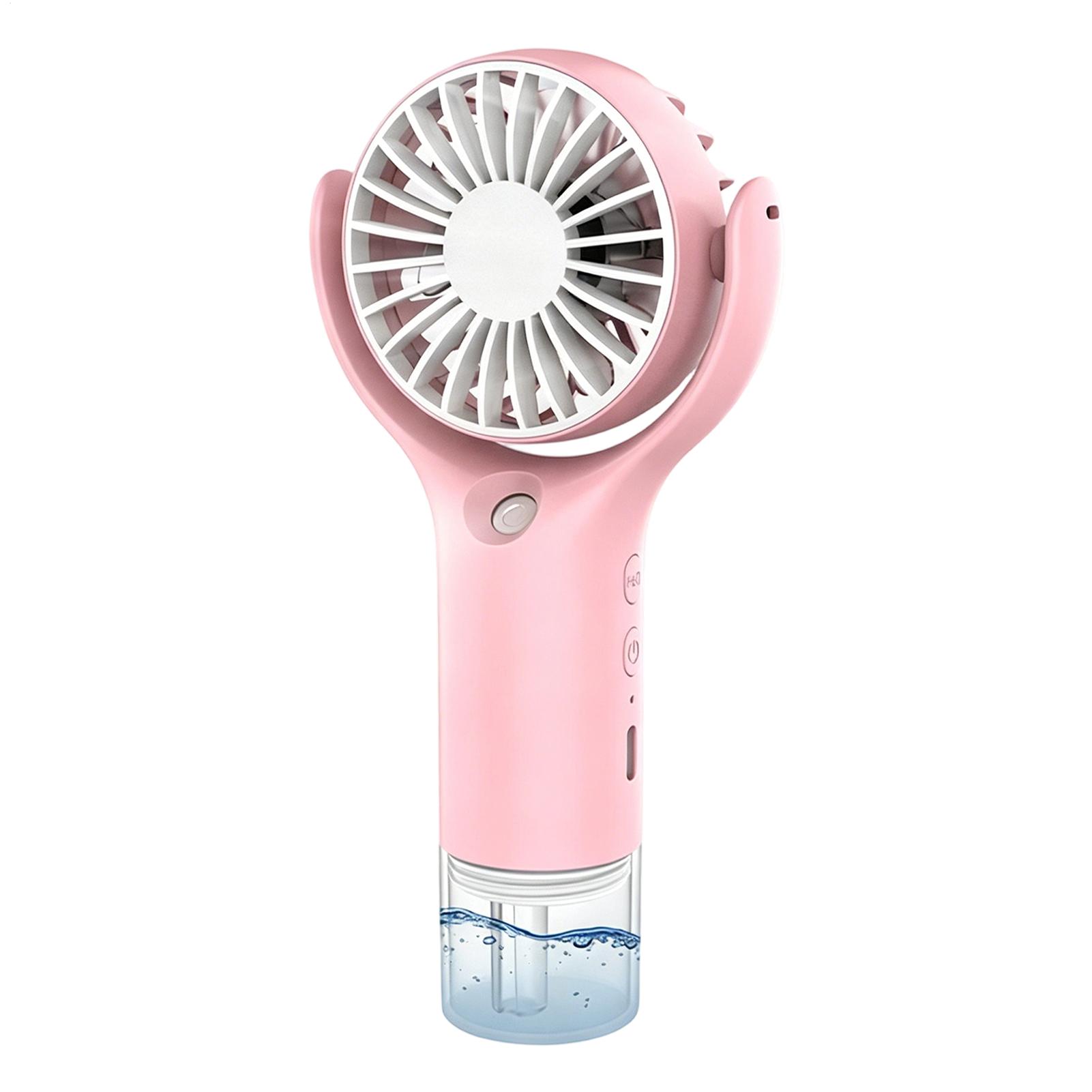 Portable Fan with Mist USB Cha - مراجعة Outdoor Camping Misting Fan وسعره