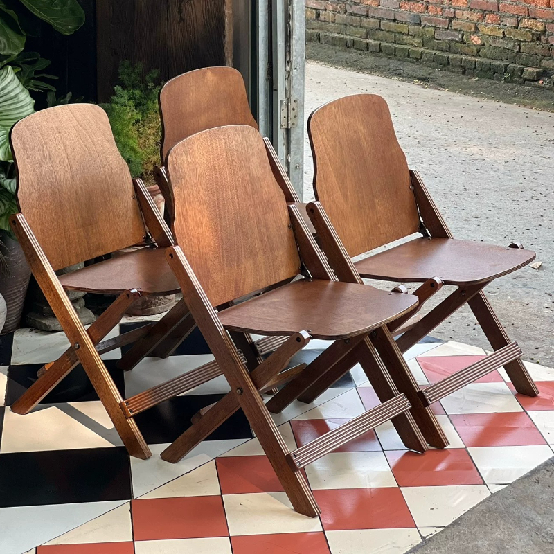 Vintage Solid Wood Folding Cha - مراجعة Jinli Outdoor Camping وسعره