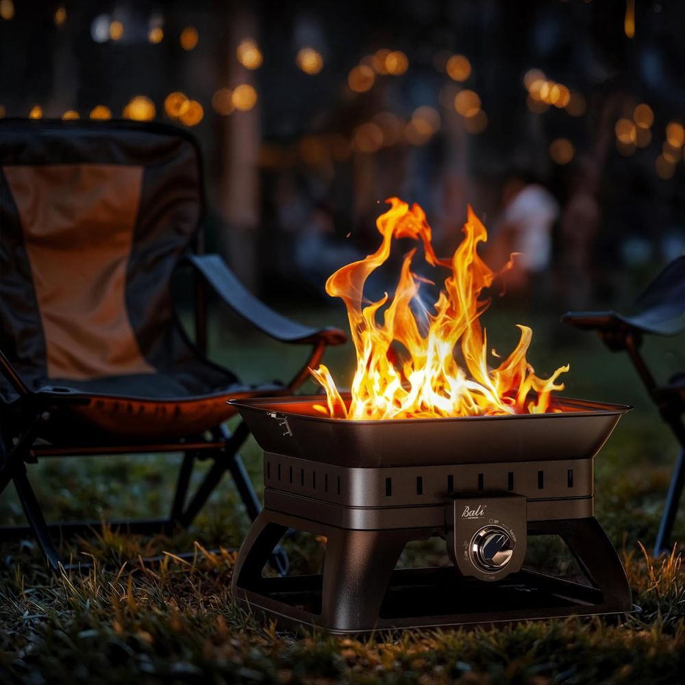 Portable Outdoor Fire Pit for  - مراجعة Outdoor Camping Fire وسعره