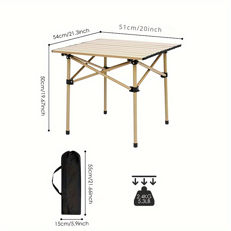 Outdoor folding table, camping - مراجعة Outdoor Camping Glamping Share وسعره