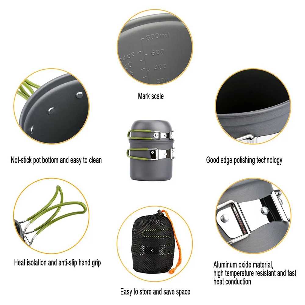 Camping Cookware Mess Kit Ultr - مراجعة Outdoor Camping World وسعره