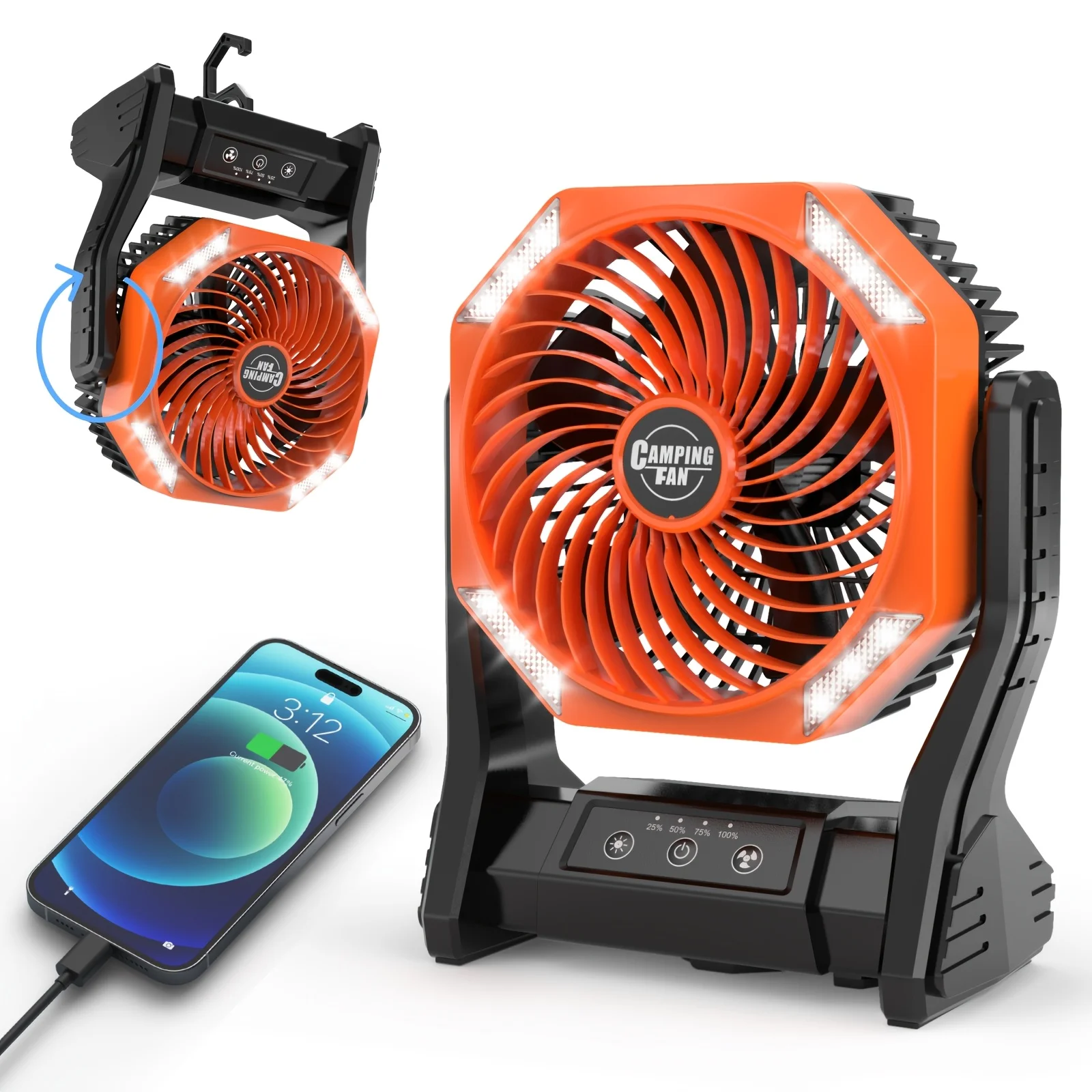 DDHOME 20000mAh Camping Fan wi - مراجعة Outdoor Camping Table وسعره