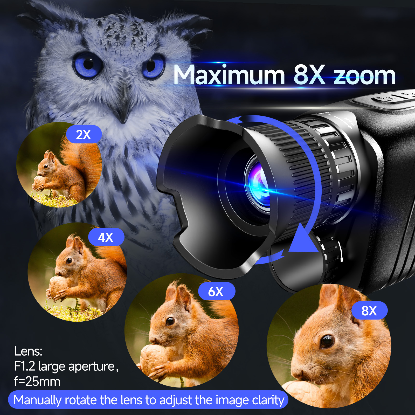 YS02 Digital HD Night Vision M - مراجعة Outdoor Camping Videos وسعره
