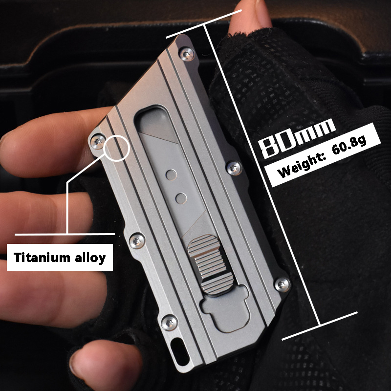 TC4 Titanium Alloy Utility Kni - مراجعة Outdoor Camping Wallpaper وسعره