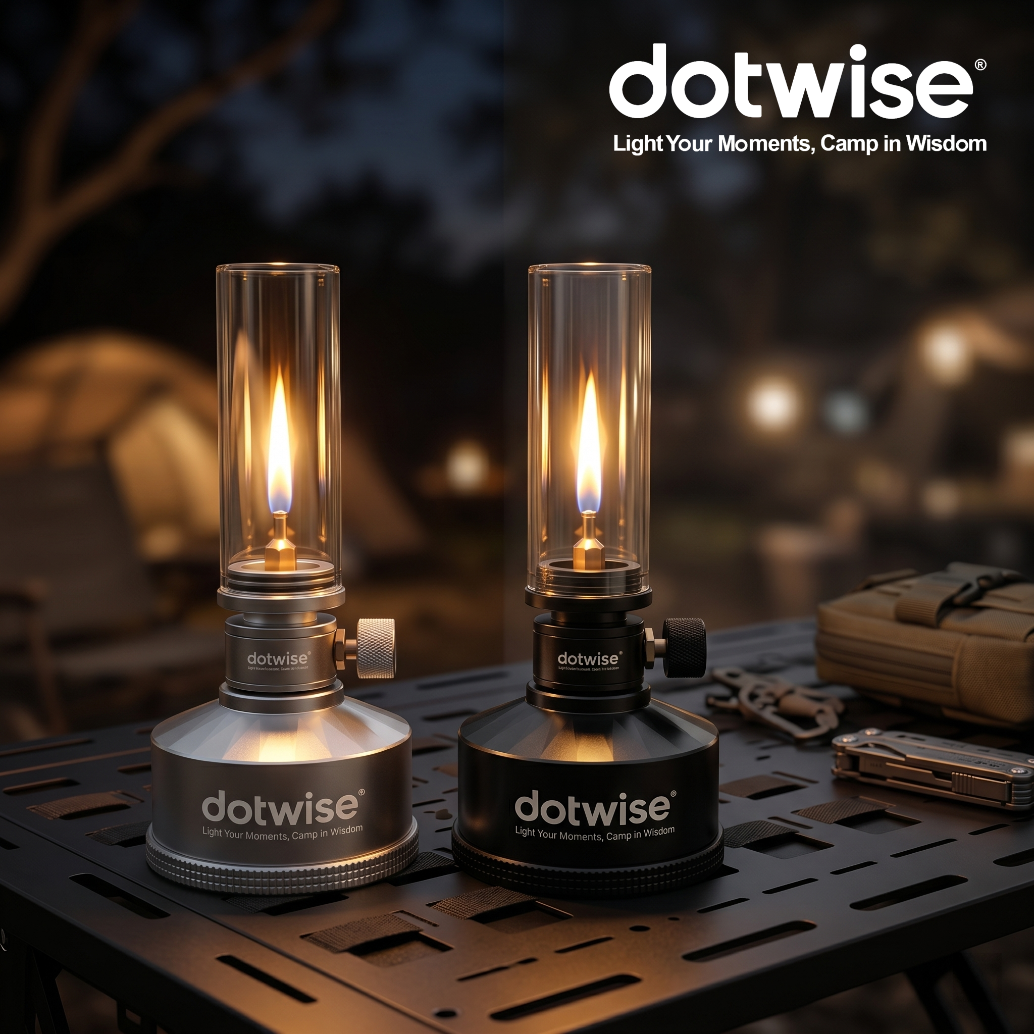 DOTWISE Outdoor Gas Light Set  - مراجعة Outdoor Camping Glamping Share وسعره