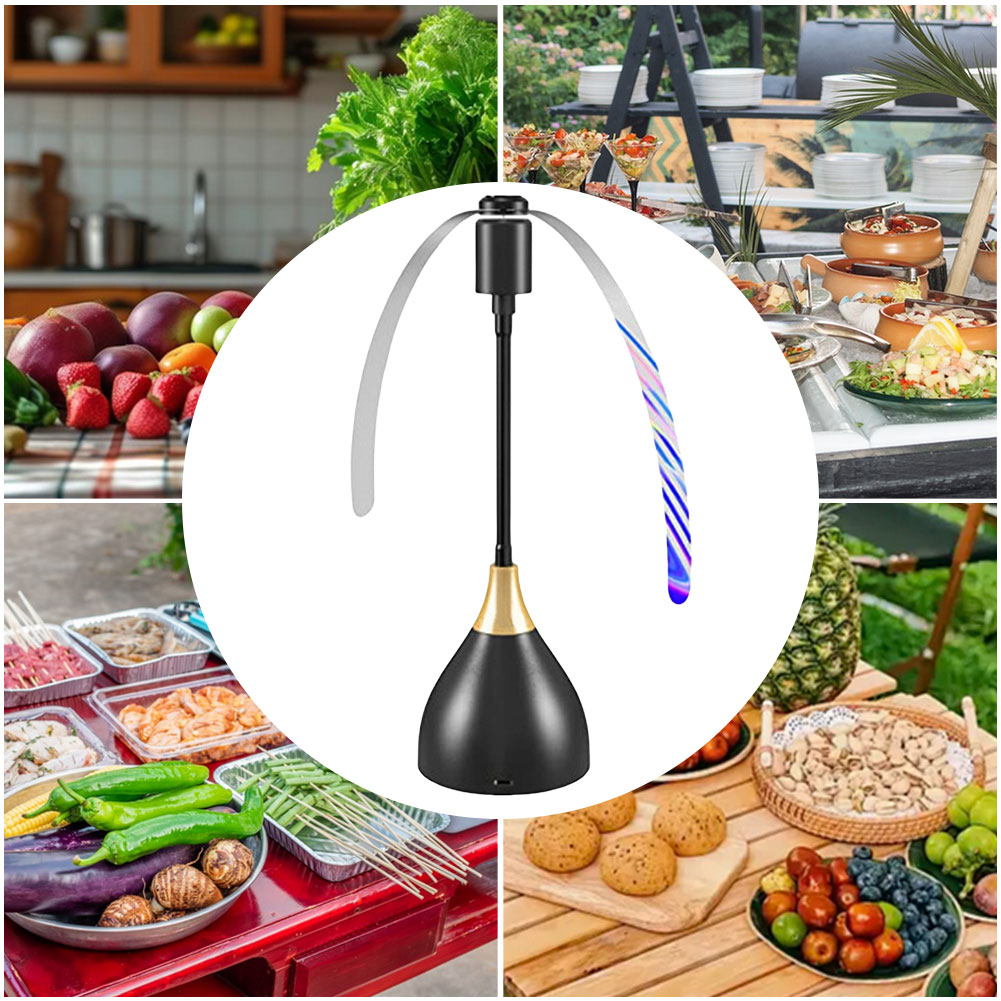 1/2PCS Fly Repeller Table Fan  - مراجعة Outdoor Camping Table وسعره