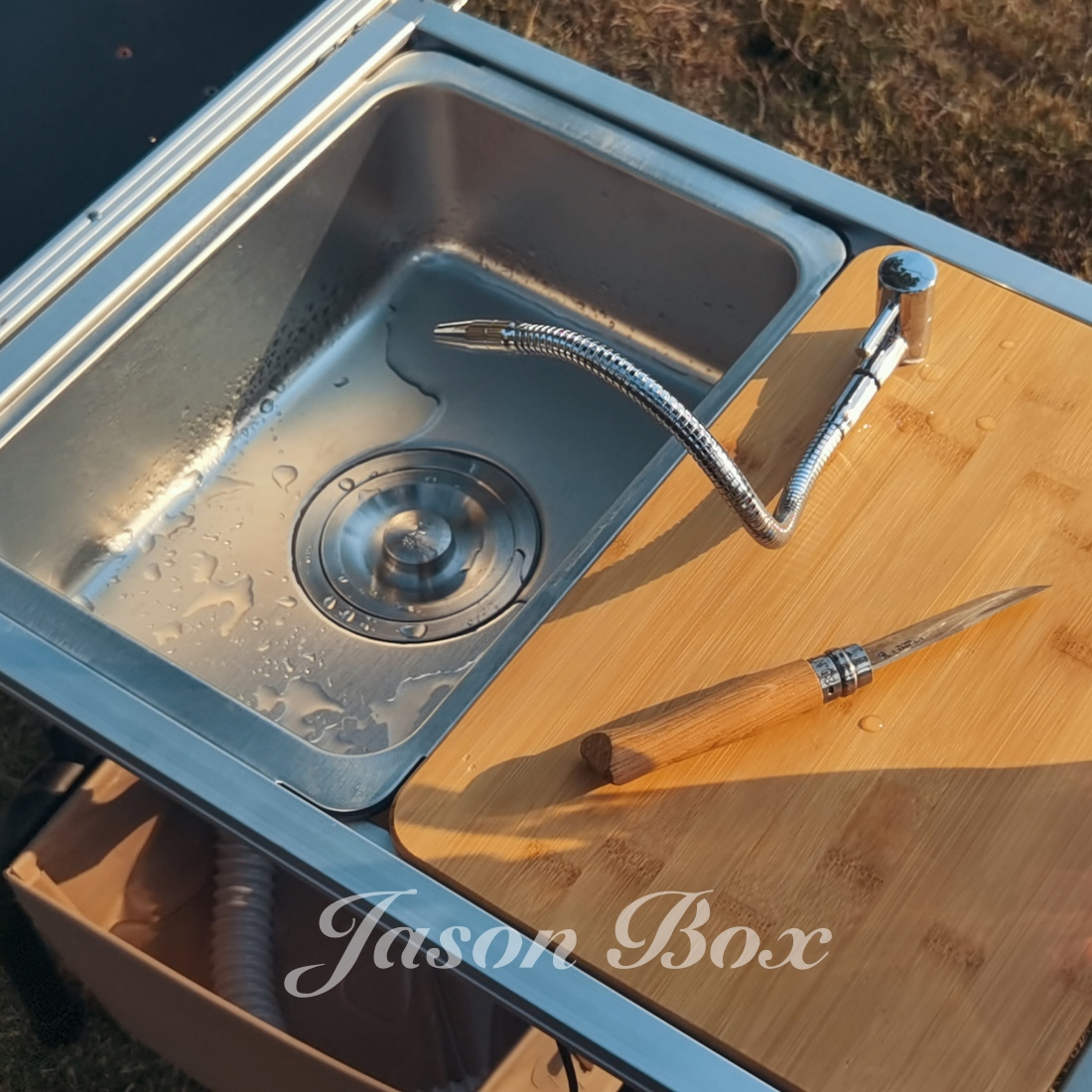 Outdoor IGT Camping Table Kitc - مراجعة Outdoor Camping Kitchen With Sink وسعره