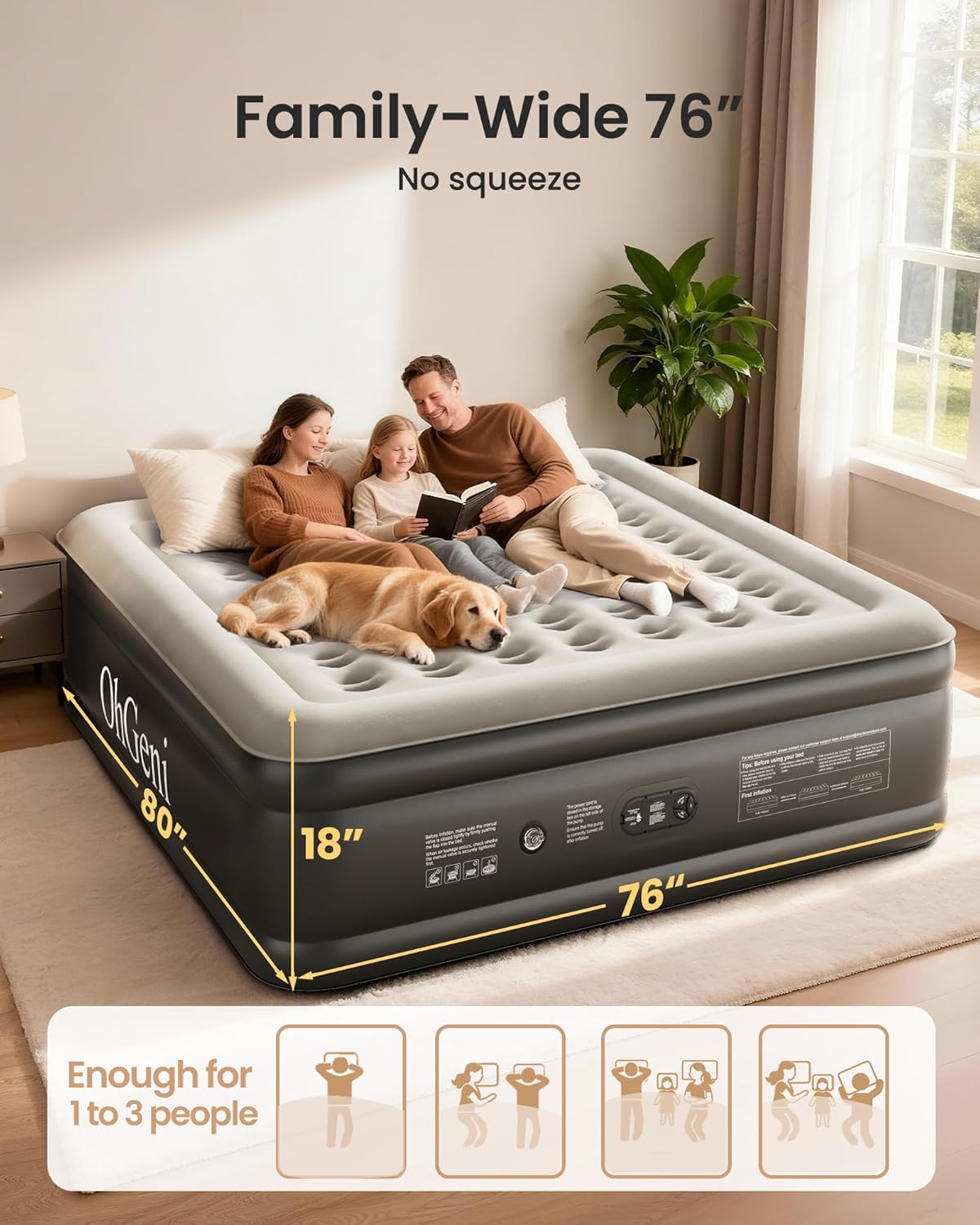 King Size Air Mattress with Bu - مراجعة Inflatable Mattress وسعره