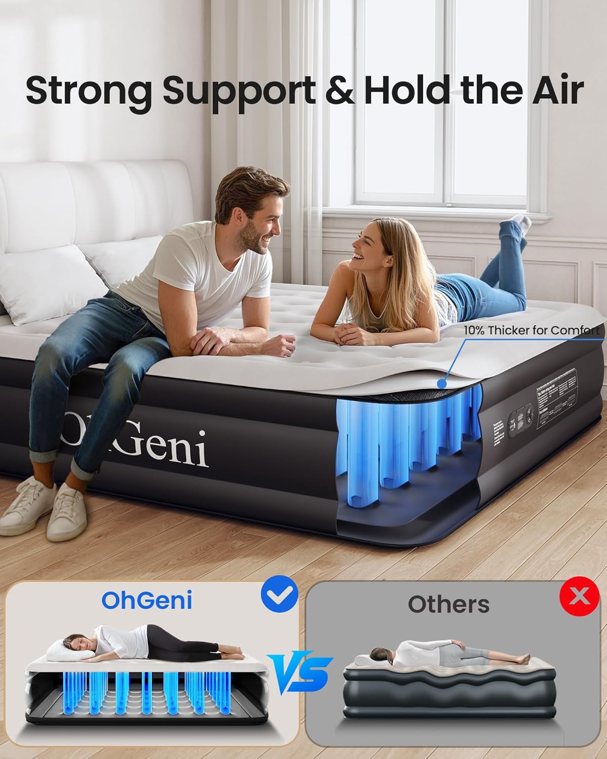 King Size Air Mattress with Bu - مراجعة Inflatable Mattress وسعره