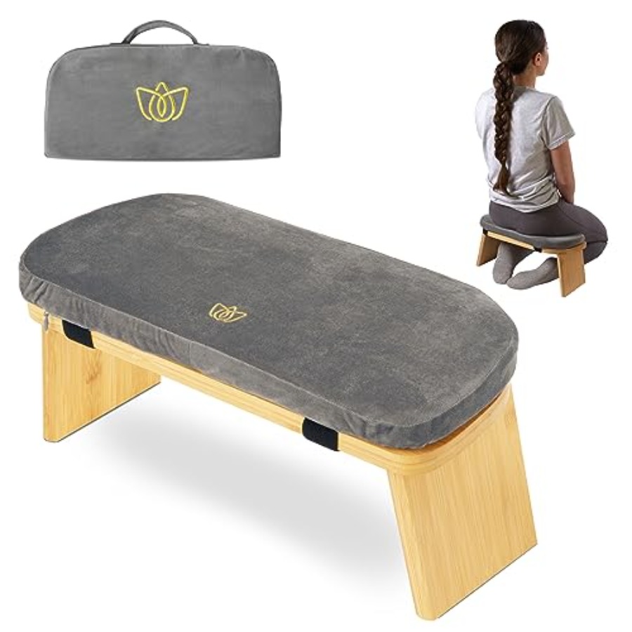 Folding Bamboo Kneeling Medita - مراجعة Folding Chair وسعره
