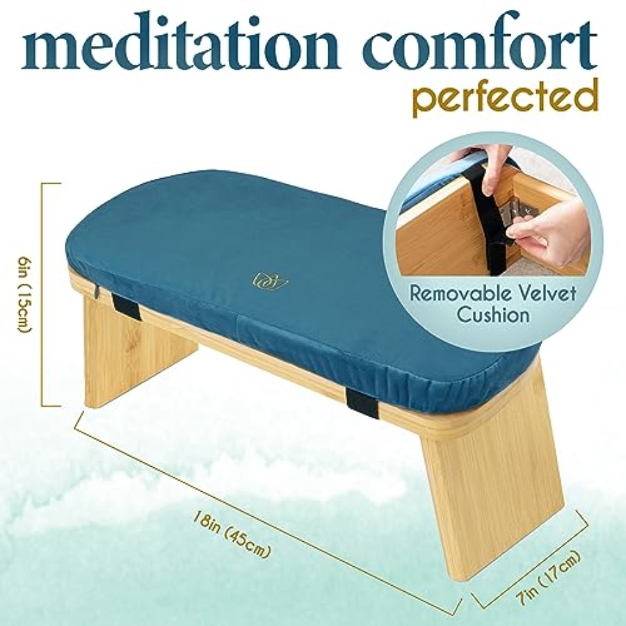 Folding Bamboo Kneeling Medita - مراجعة Folding Chair وسعره