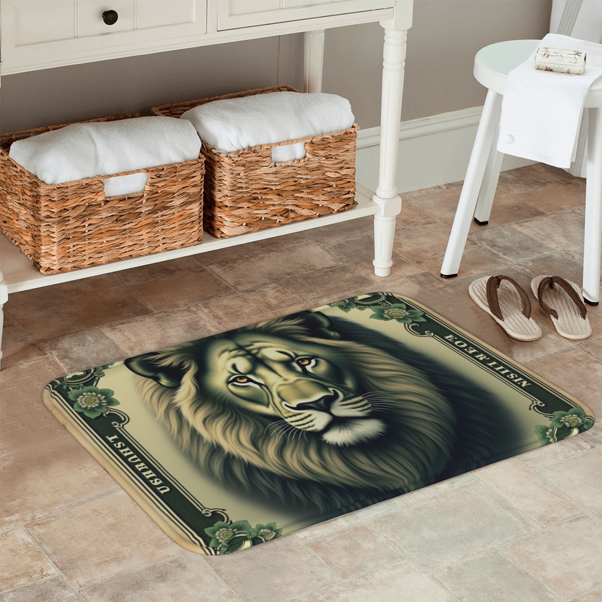 1PC Tiger Pattern Kitchen Rug  - مراجعة Outdoor Camping Kitchen With Sink وسعره