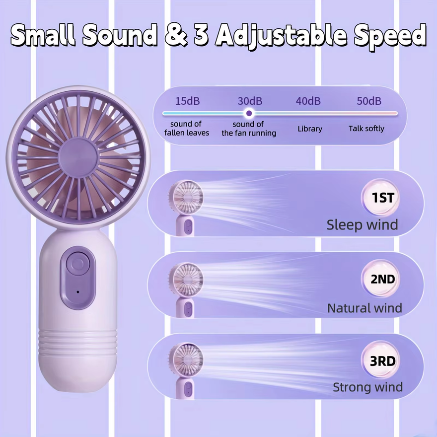USB Mini Rechargeable Portable - مراجعة Outdoor Camping Misting Fan وسعره