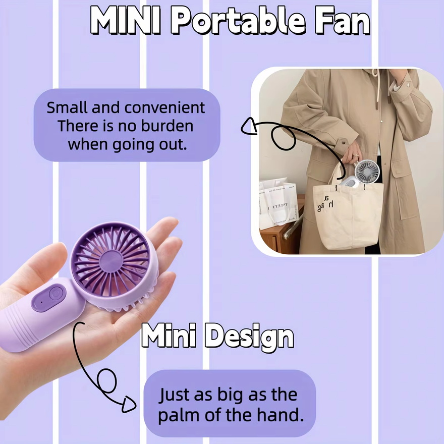 USB Mini Rechargeable Portable - مراجعة Outdoor Camping Misting Fan وسعره