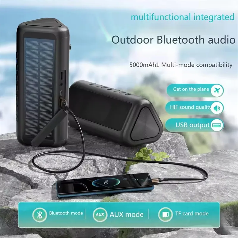 HiFi Portable Solar Powered Bl - مراجعة Outdoor Camping Videos وسعره