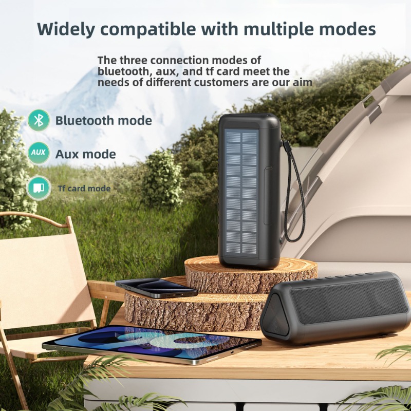 HiFi Portable Solar Powered Bl - مراجعة Outdoor Camping Videos وسعره