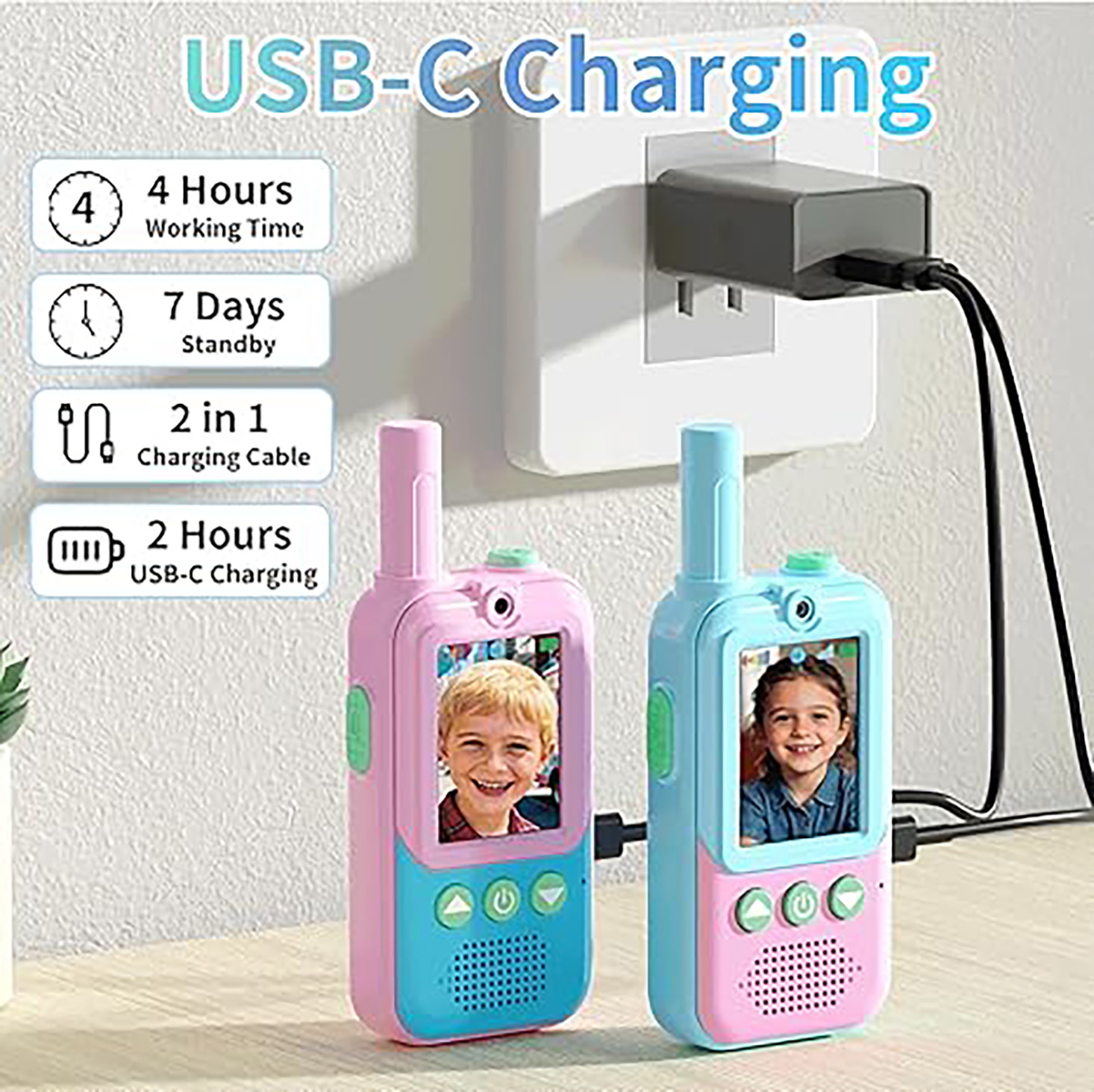 Rechargeable Kids Video Walkie - مراجعة Outdoor Camping Videos وسعره