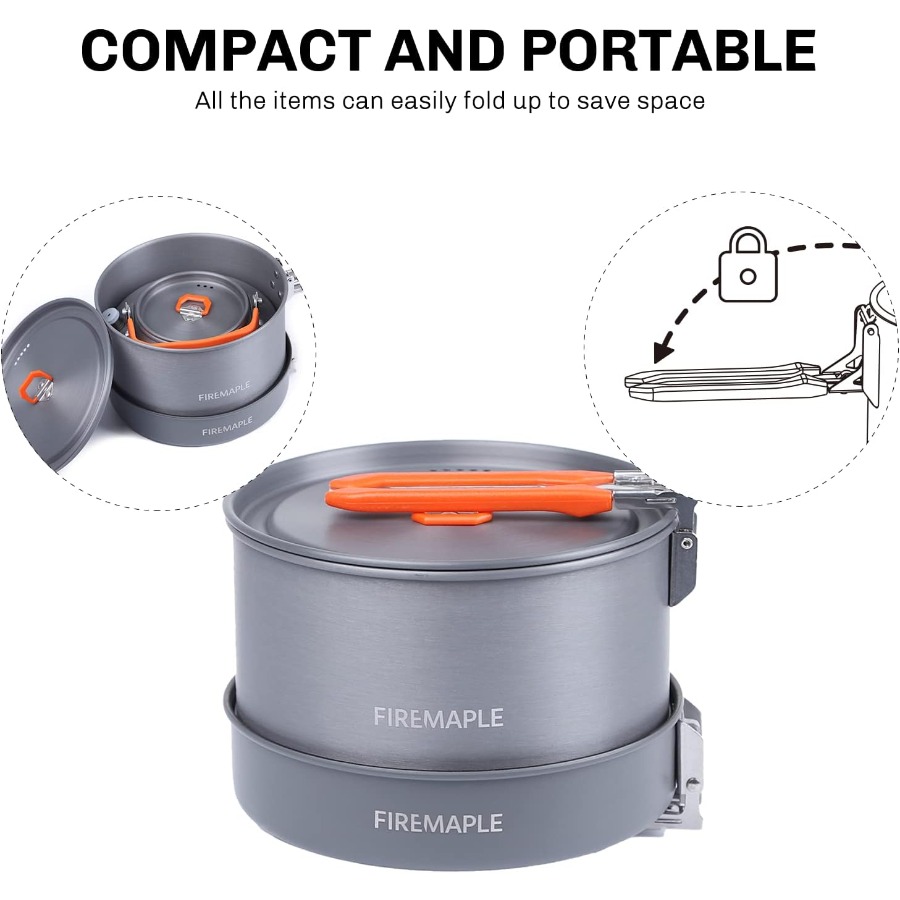 Fire-Maple Feast 4 Piece Campi - مراجعة Outdoor Camping Fire وسعره
