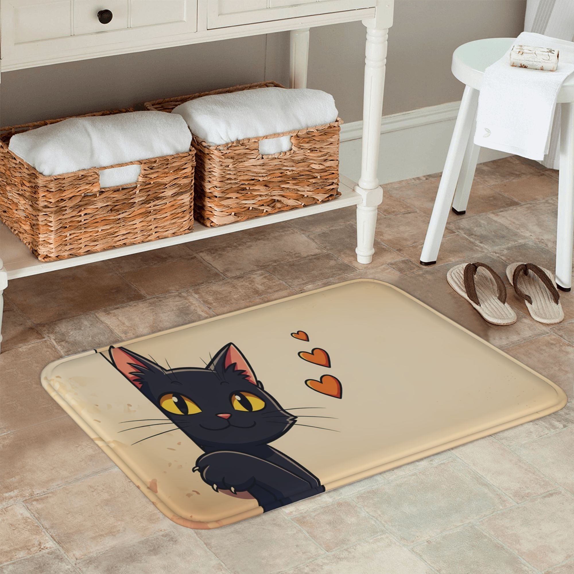 1PC Cat With Hearts Pattern Ki - مراجعة Outdoor Camping Kitchen With Sink وسعره