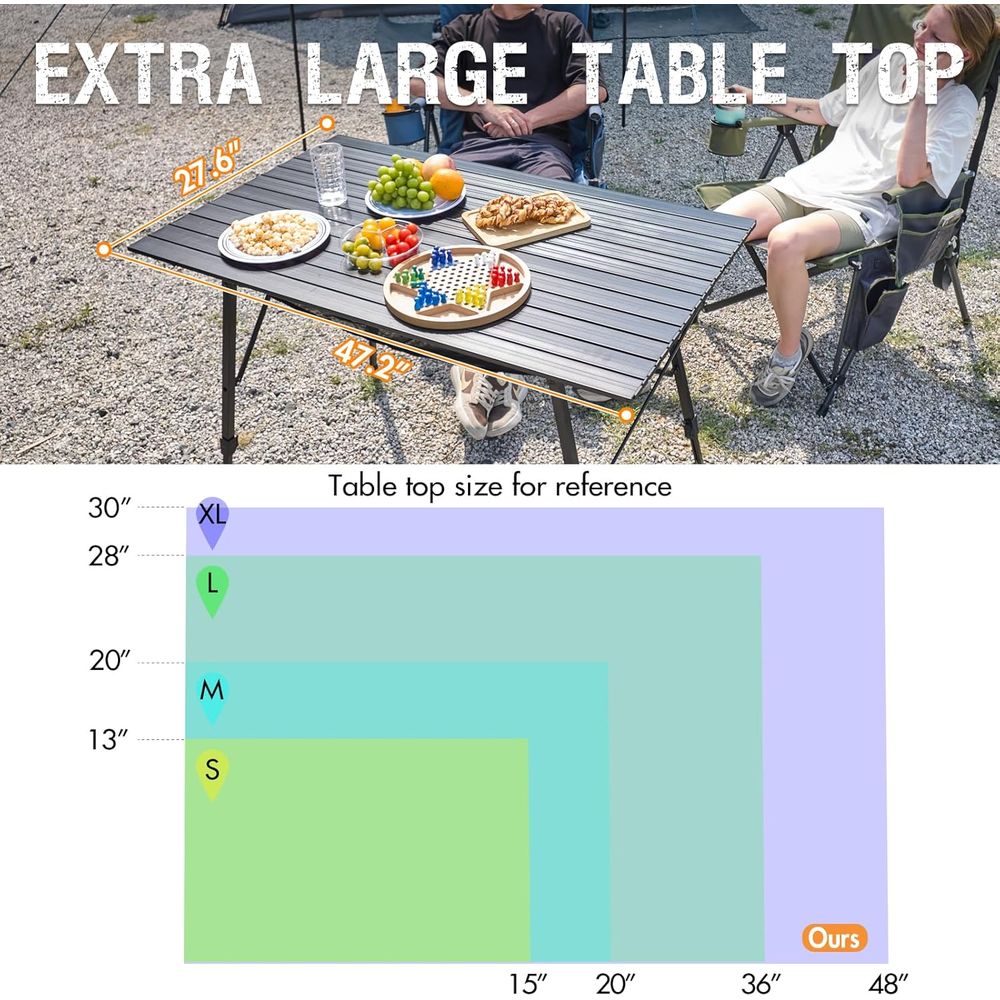 Camping Table Portable oldable - مراجعة Outdoor Camping Table وسعره