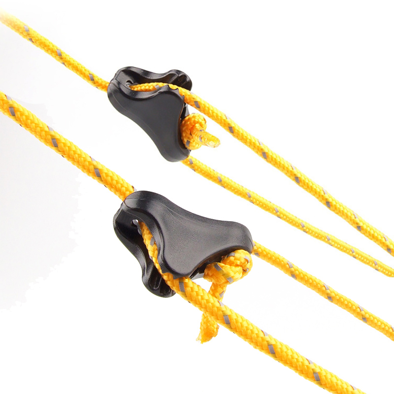 10/30 pcs Triangle Rope Tighte - مراجعة Outdoor Camping Extension Cord وسعره