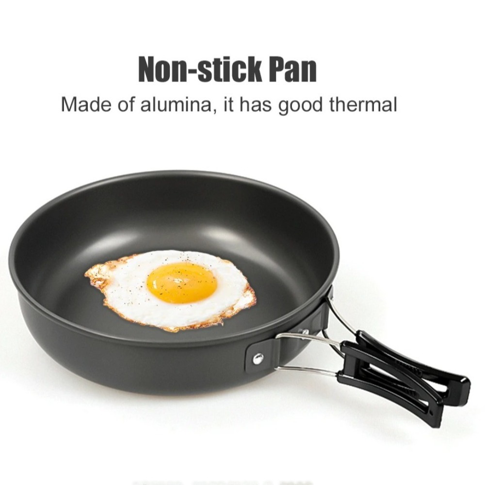 Non-stick Camping Frying Pan w - مراجعة Outdoor Camping Glamping Share وسعره