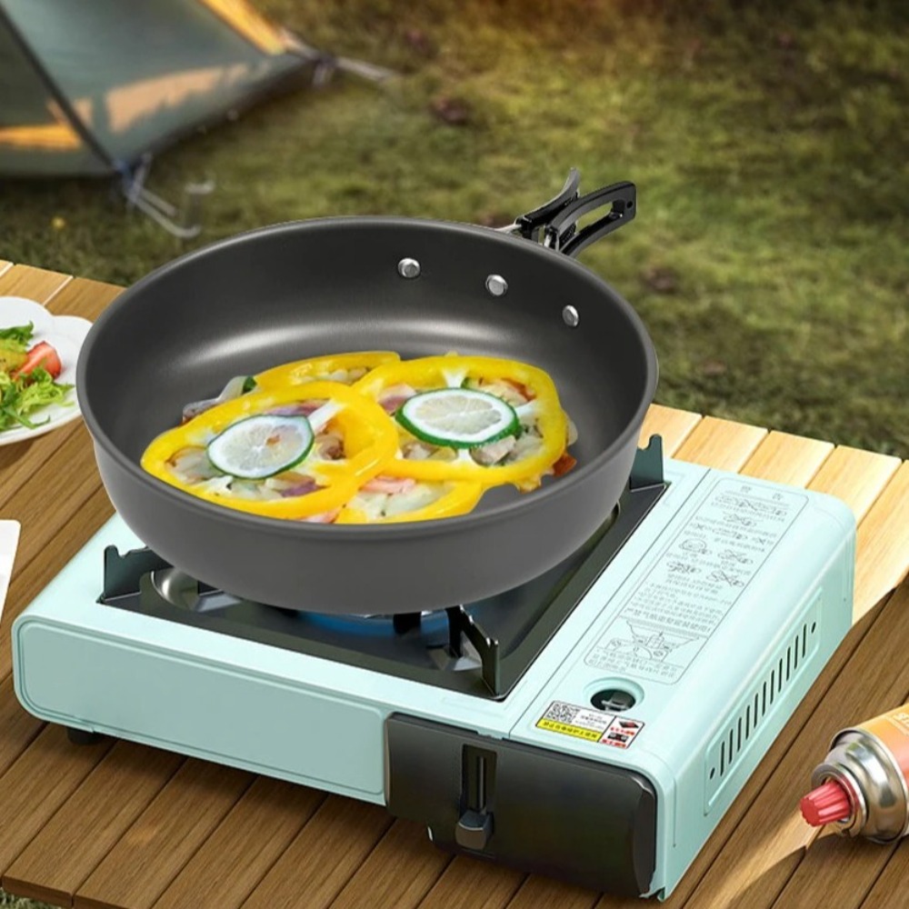 Non-stick Camping Frying Pan w - مراجعة Outdoor Camping Glamping Share وسعره