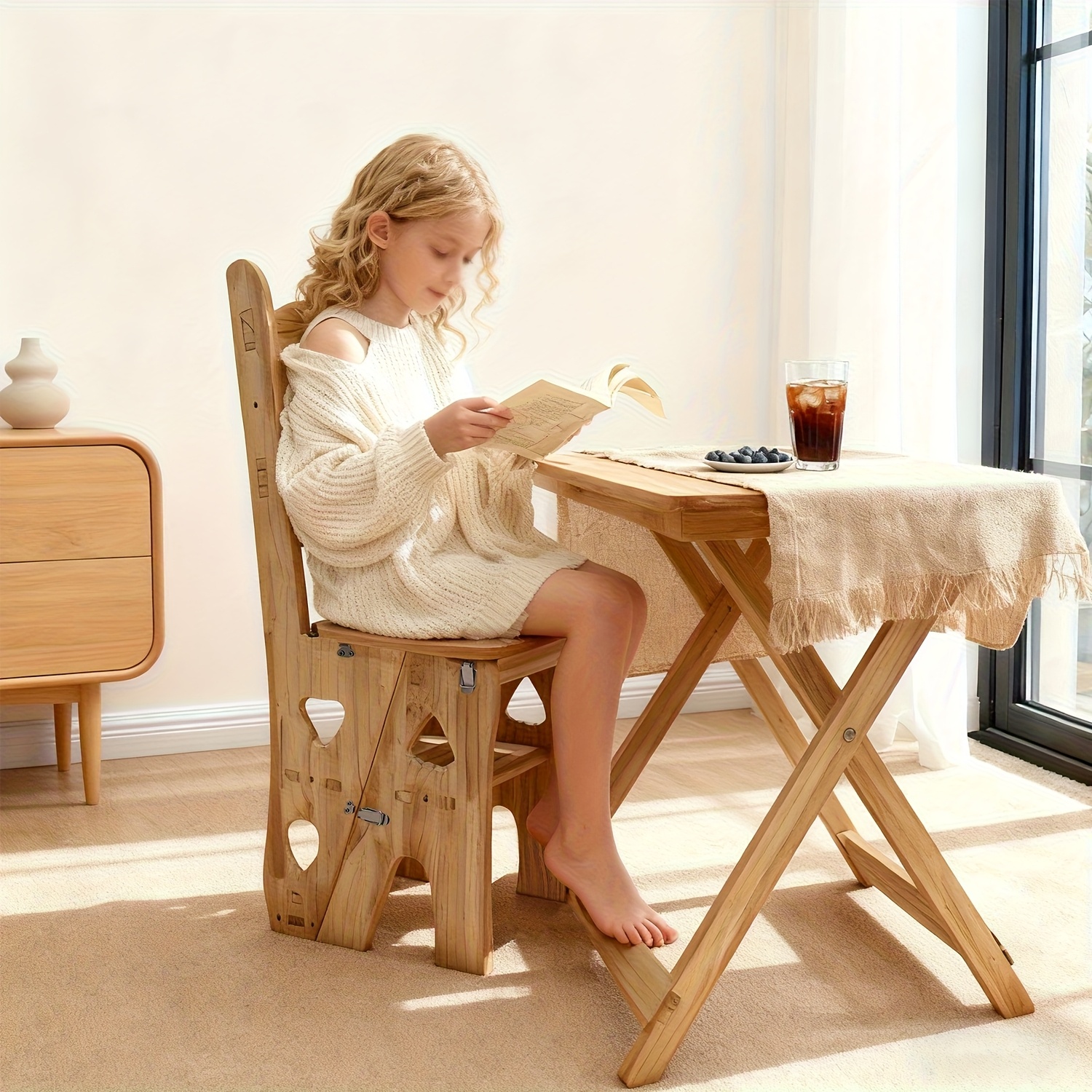 4 Step Foot Stool Chair 3in 1  - مراجعة Folding Chair وسعره