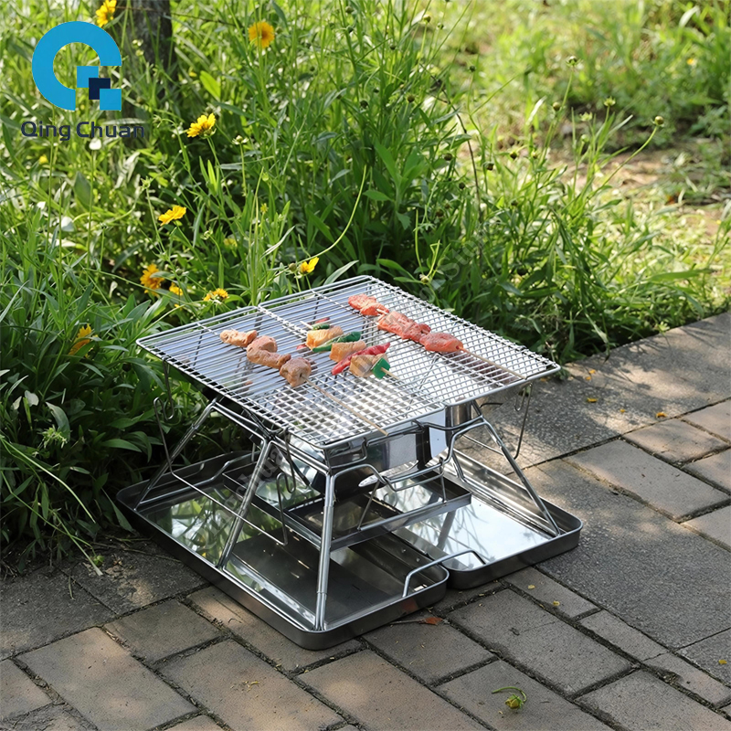 Camping Grill Charcoal Stove F - مراجعة Outdoor Camping Fire وسعره