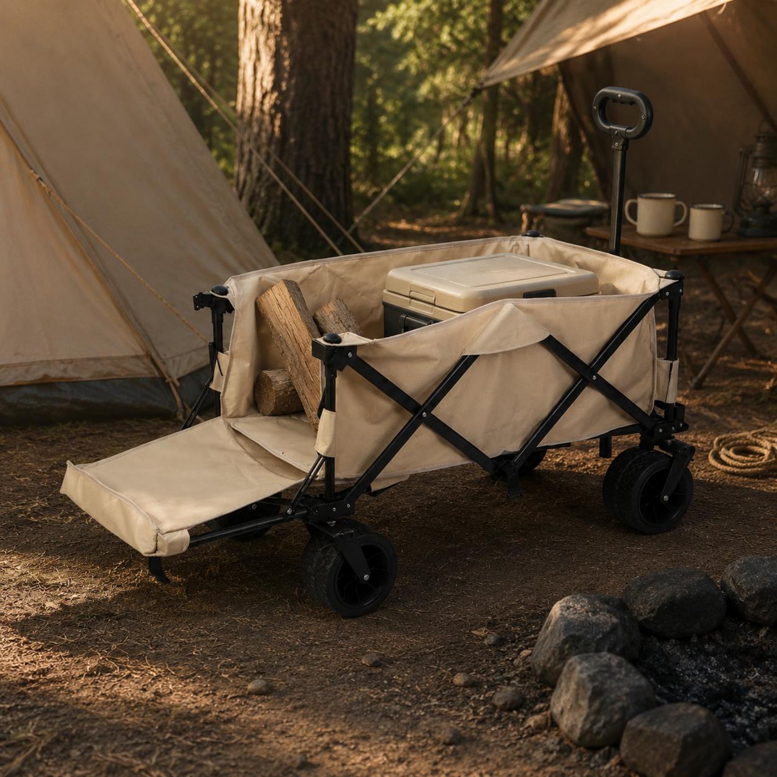 Wagon Table Vehicle Portable C - مراجعة Outdoor Camping Table وسعره