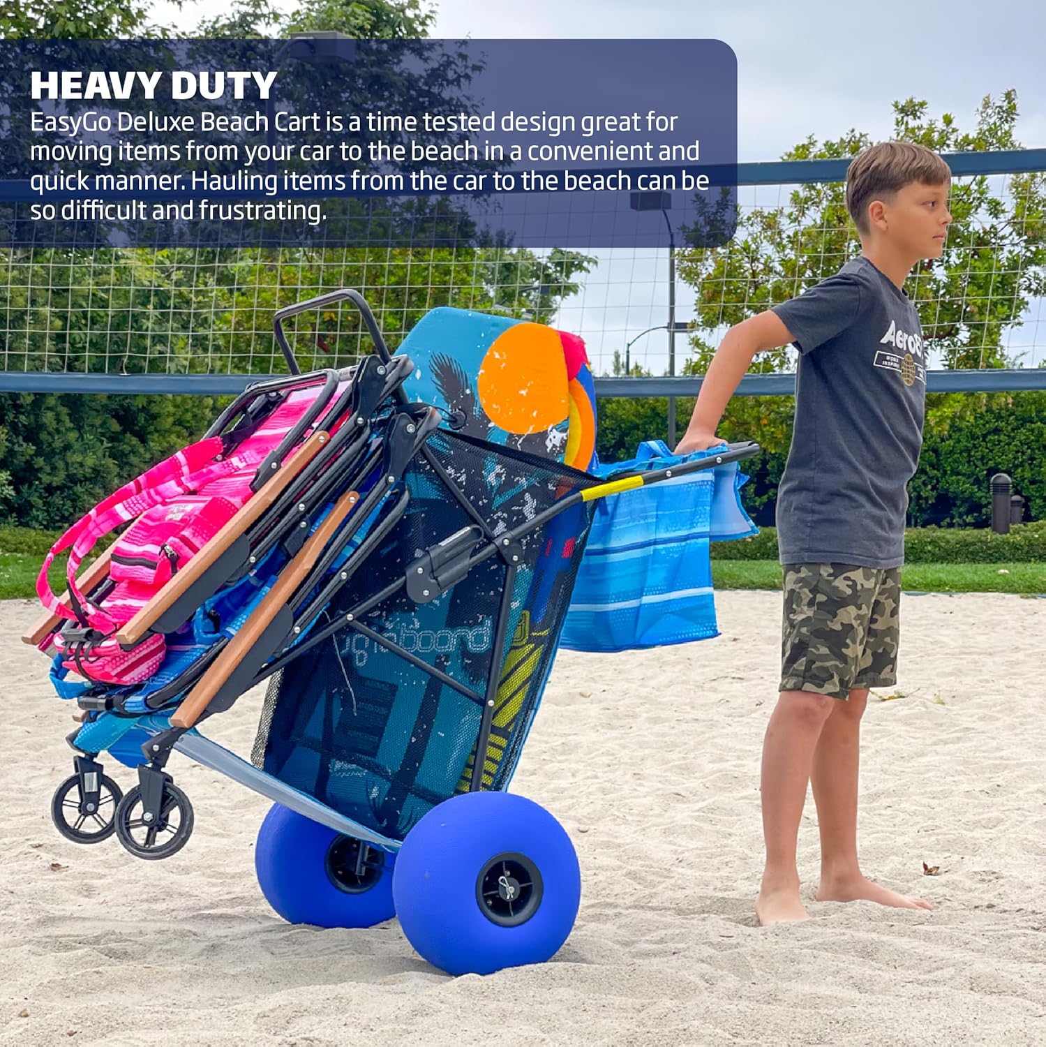 Heavy Duty Folding Beach Cart  - مراجعة Folding Chair وسعره